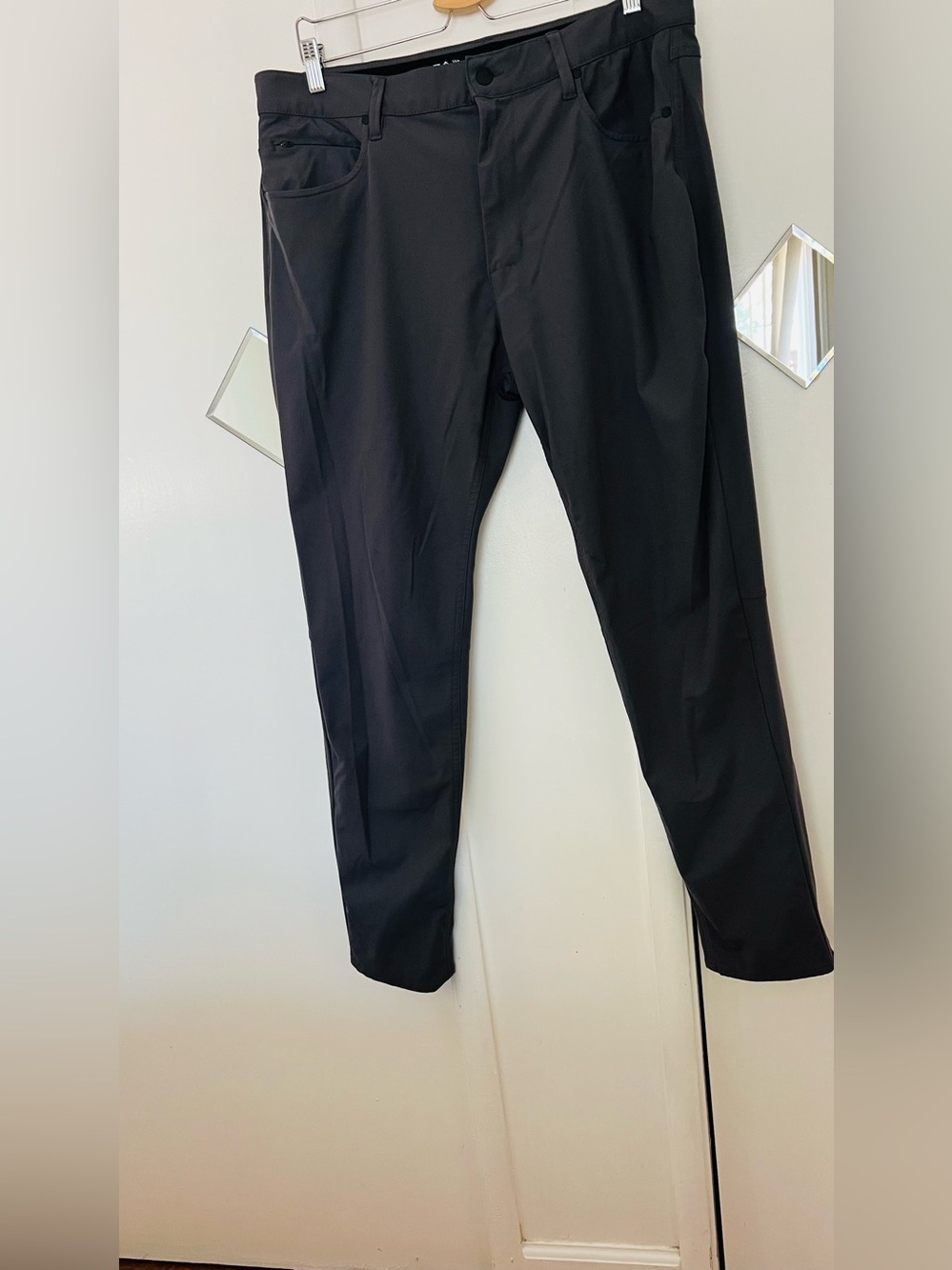 Men's Black Slim stretch Pants size 38